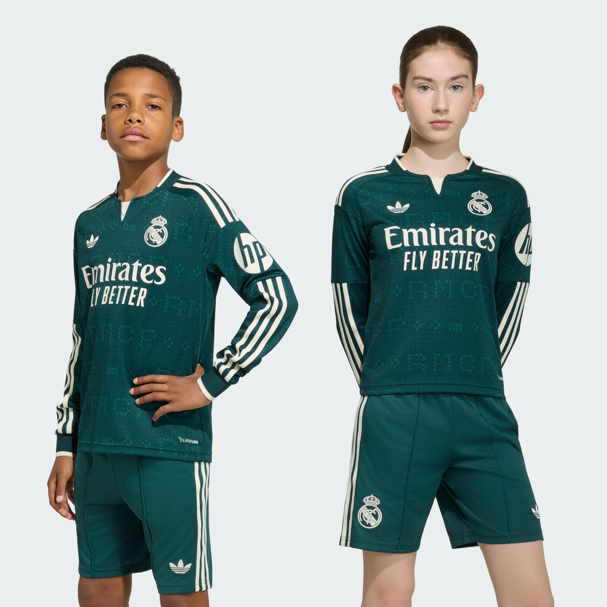 Camisa Manga Longa Infantil Adidas Real Madrid 2026/27 II