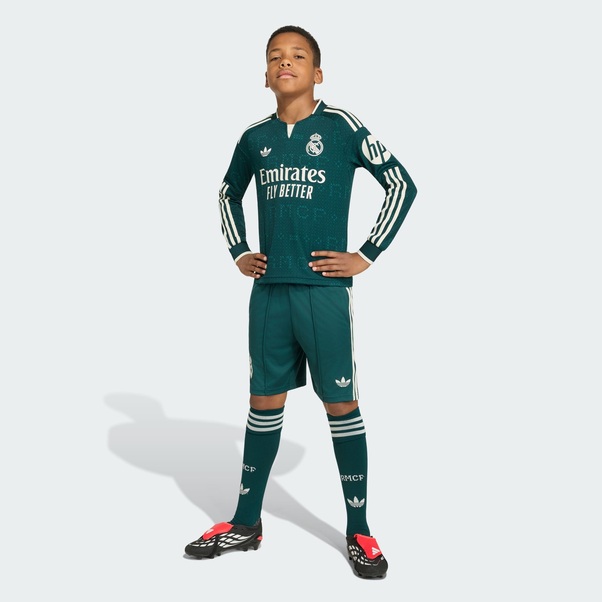 Camisa Manga Longa Infantil Adidas Real Madrid 2026/27 II