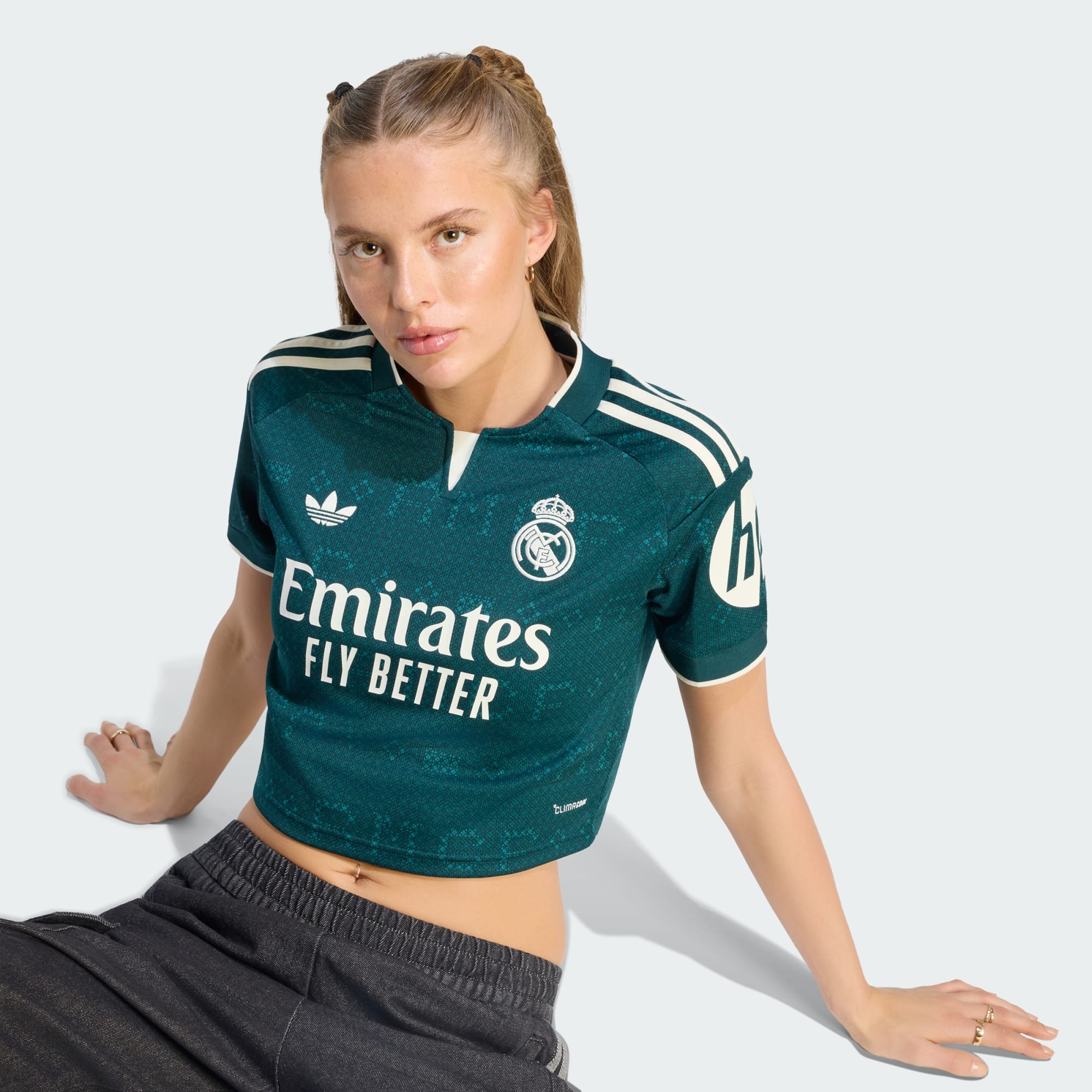 Camisa Feminina Cropped Adidas Real Madrid 2026/27 II