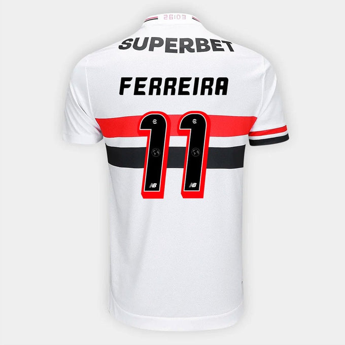 Camisa São Paulo FC 2025/26 I Torcedor — FERREIRA Nº 11