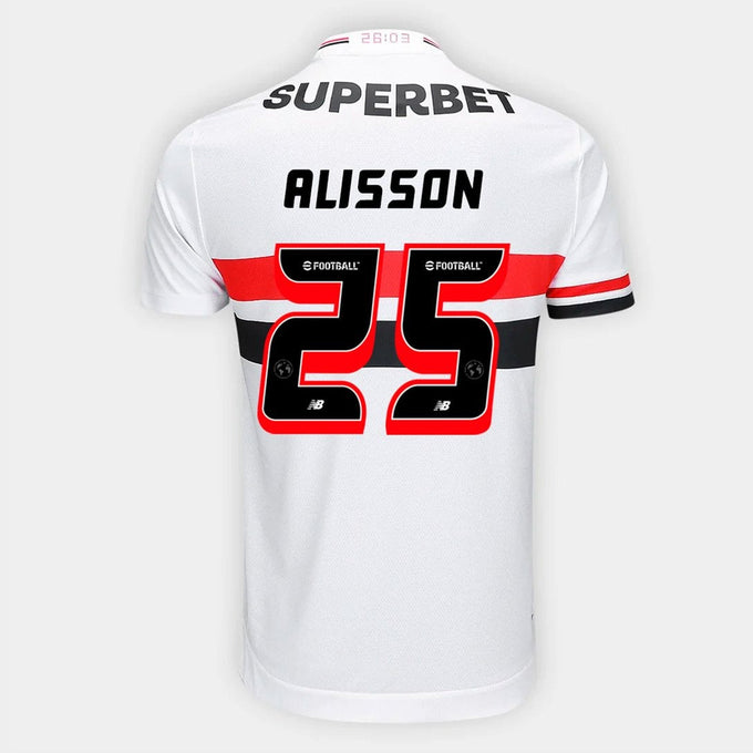 Camisa São Paulo FC 2025/26 I Torcedor — ALISSON Nº 25