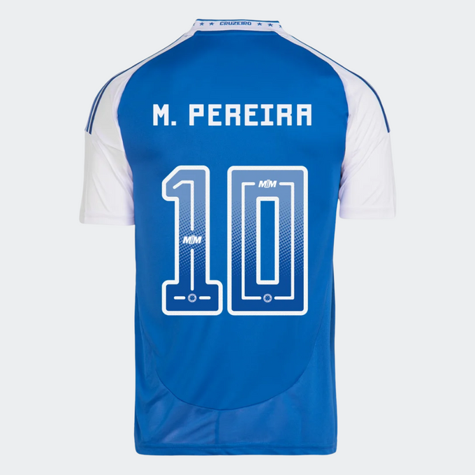 Camisa Cruzeiro 2025/26 I Torcedor — M. PEREIRA Nº 10