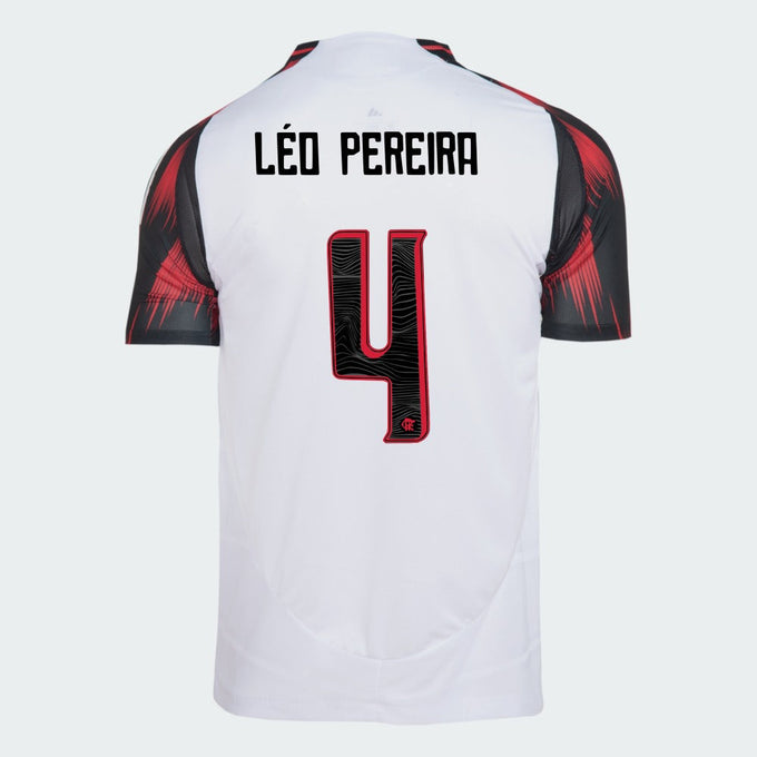 Camisa Flamengo 2025/26 II Torcedor — LÉO PEREIRA Nº 4