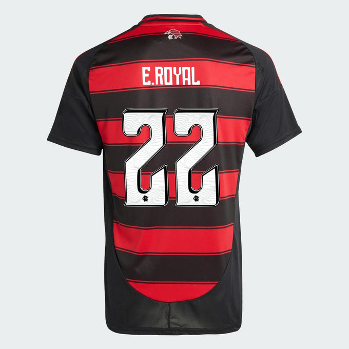 Camisa Flamengo 2025/26 I Torcedor — E. ROYAL Nº 22