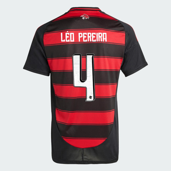 Camisa Flamengo 2025/26 I Torcedor — LÉO PEREIRA Nº 4
