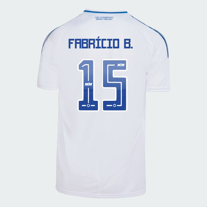 Camisa Cruzeiro 2025/26 II Torcedor — FABRICIO B. Nº 15
