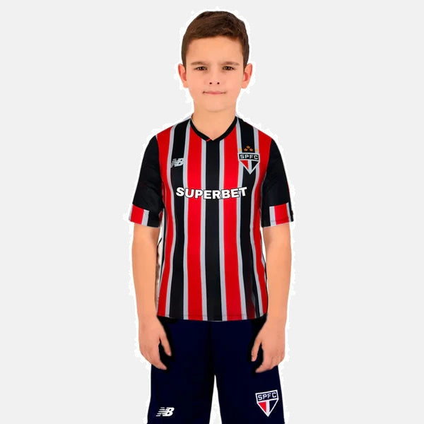 Conjunto Infantil New Balance São Paulo FC 2024/25 II