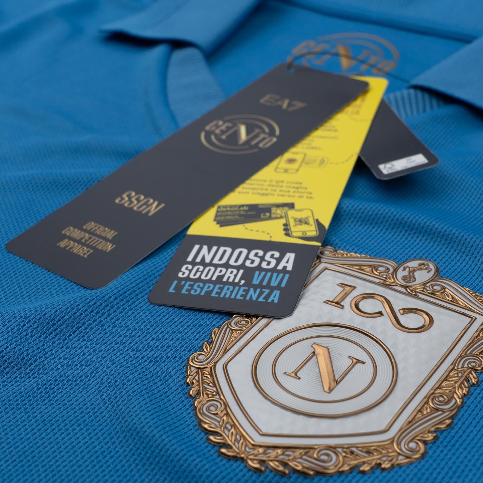 Camisa Infantil EA7 Napoli 2026/27 I Jogador