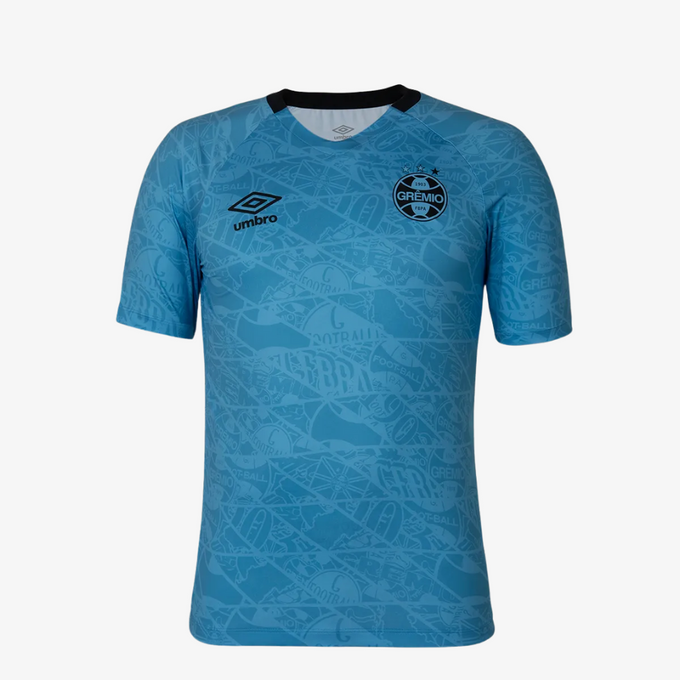Camisa Grêmio 2025/26 Treino Aquecimento