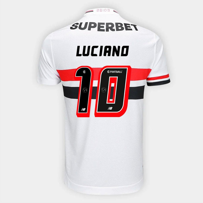 Camisa São Paulo FC 2025/26 I Torcedor — LUCIANO Nº 10