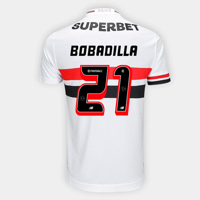 Camisa São Paulo FC 2025/26 I Torcedor — BOBADILLA Nº 21