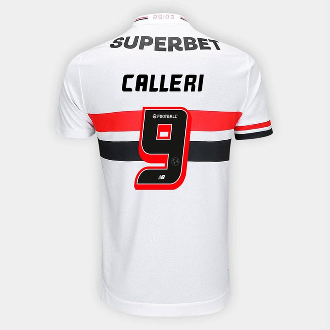 Camisa São Paulo FC 2025/26 I Torcedor — CALLERI Nº 9