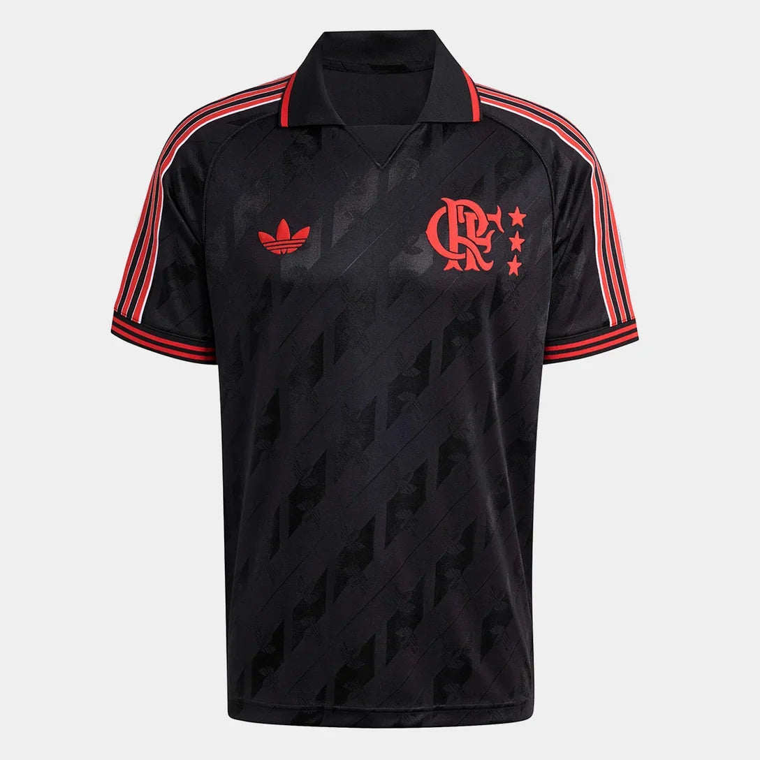 Camisa Flamengo Lifestyler 25/26 Adidas Masculina - Preto