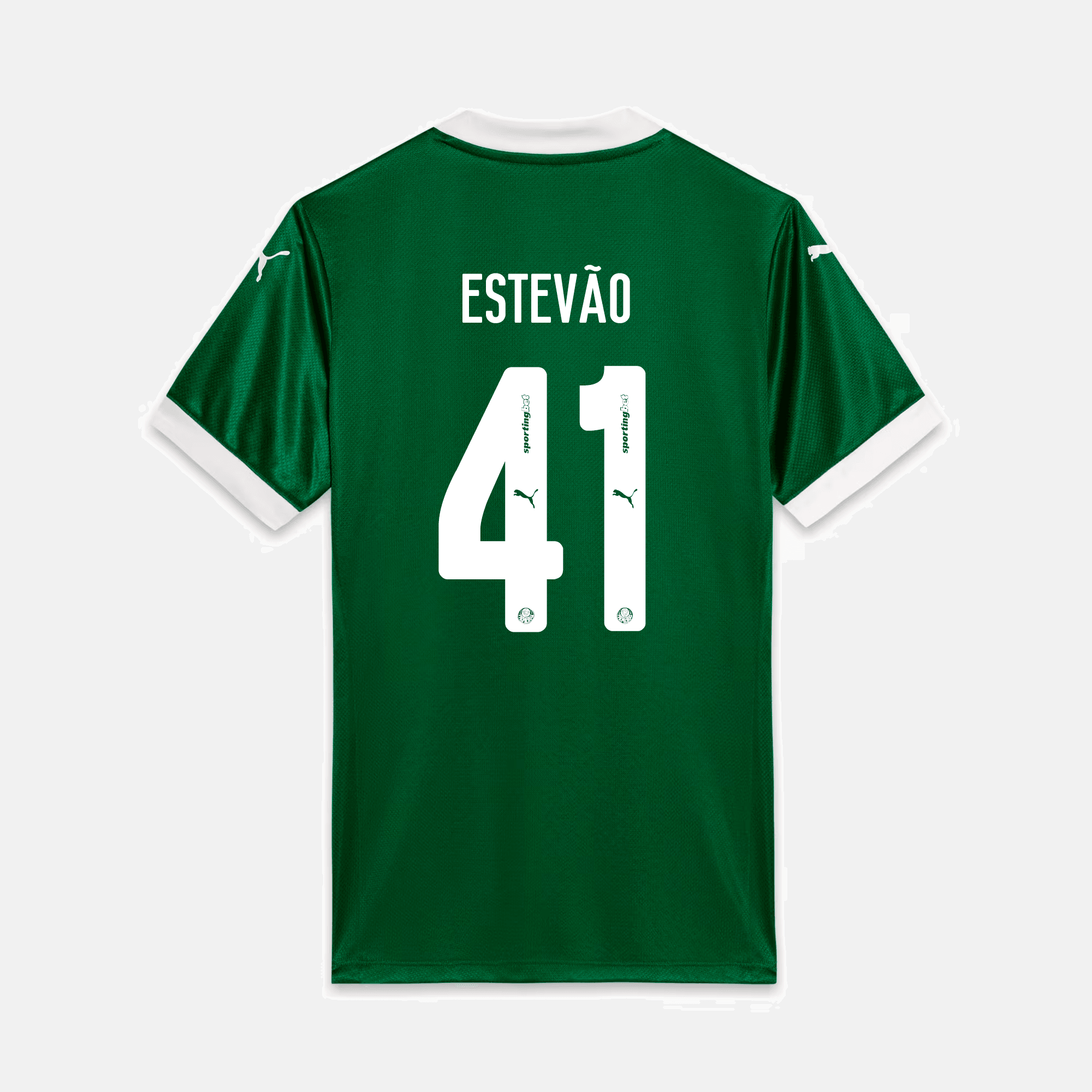 Camisa Puma Palmeiras 2025/26 I - Estevão N° 41