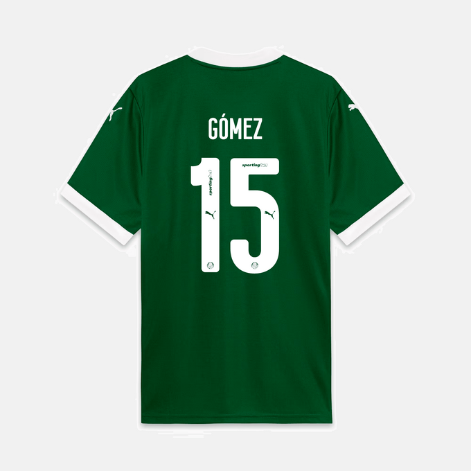 Camisa Puma Palmeiras 2025/26 I Torcedor — G. GOMEZ Nº 15 Gómes