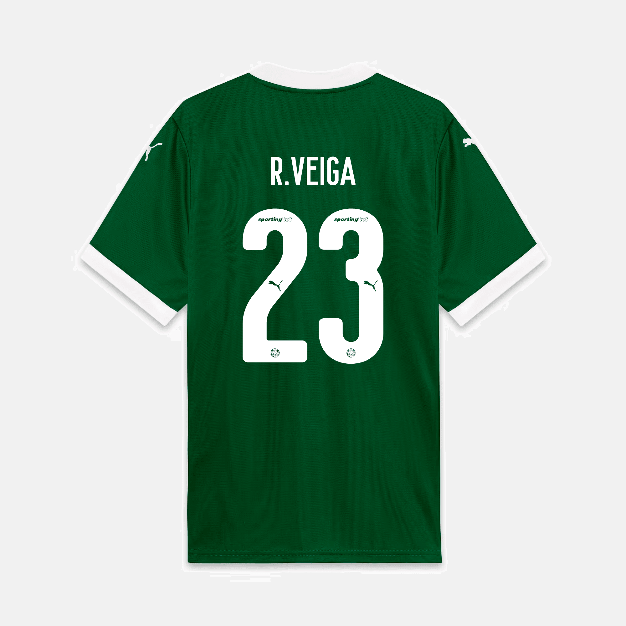 Camisa Puma Palmeiras 2025/26 I - R. Veiga N° 23